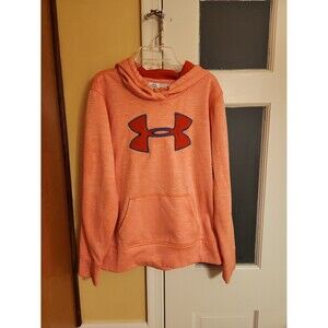 Under Armour Women's Cold Gear Orange Pullover Hoodie Size M